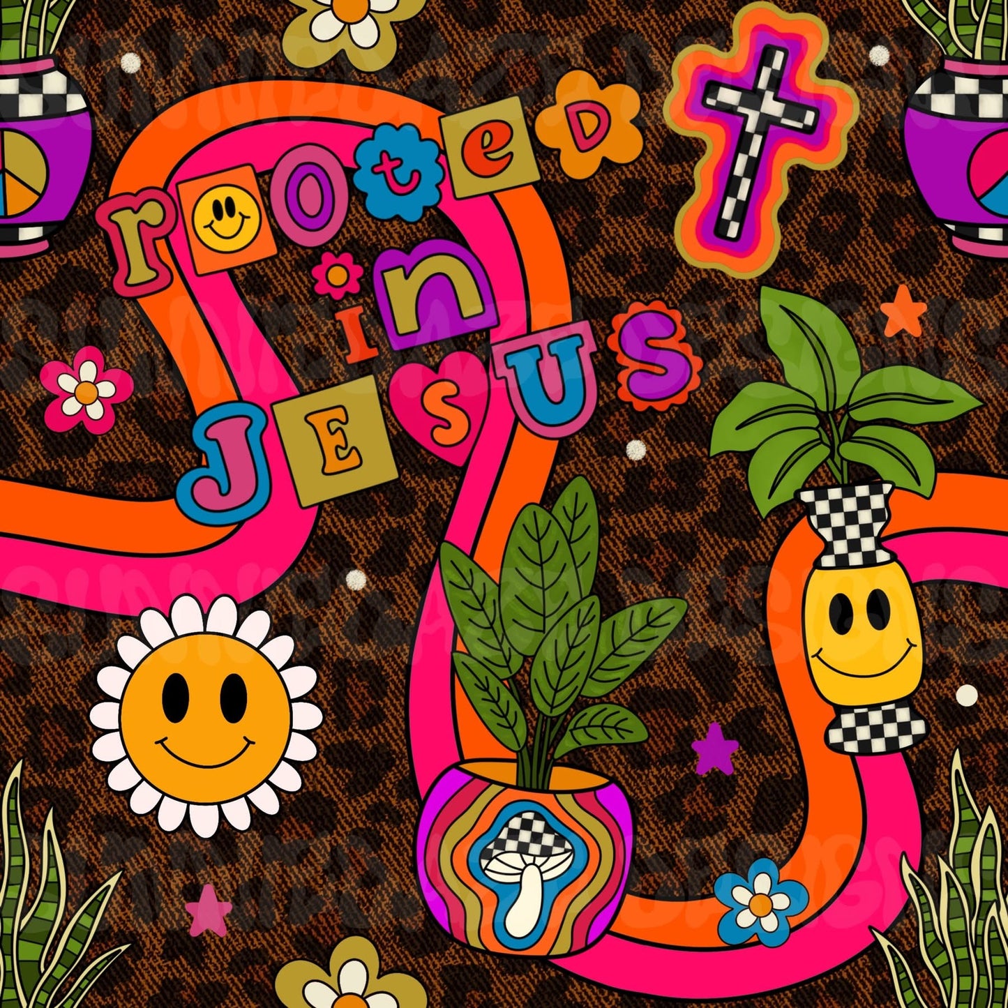 Rooted in Jesus - leopard