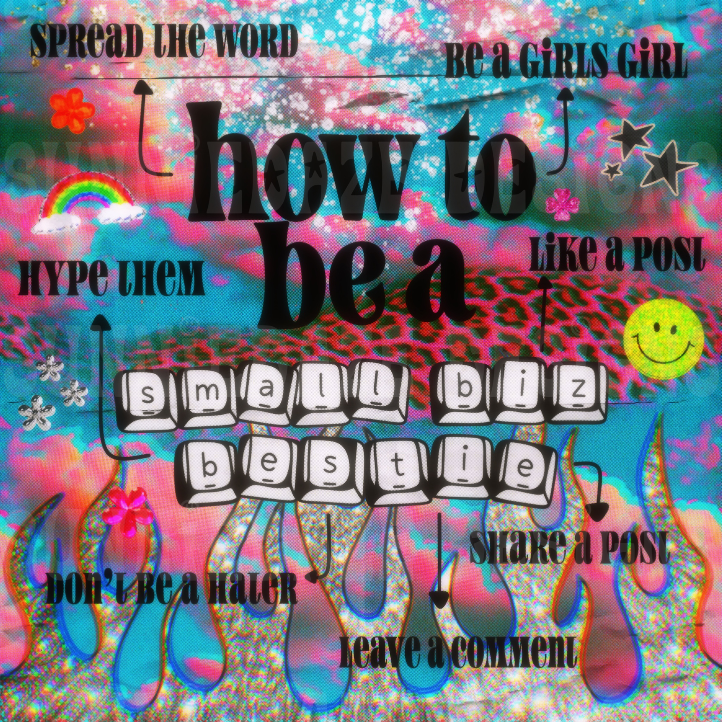 Graphic • how to be a small biz bestie