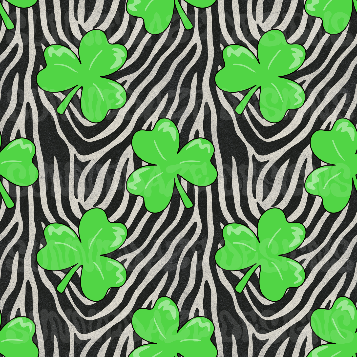 Clovers + zebra