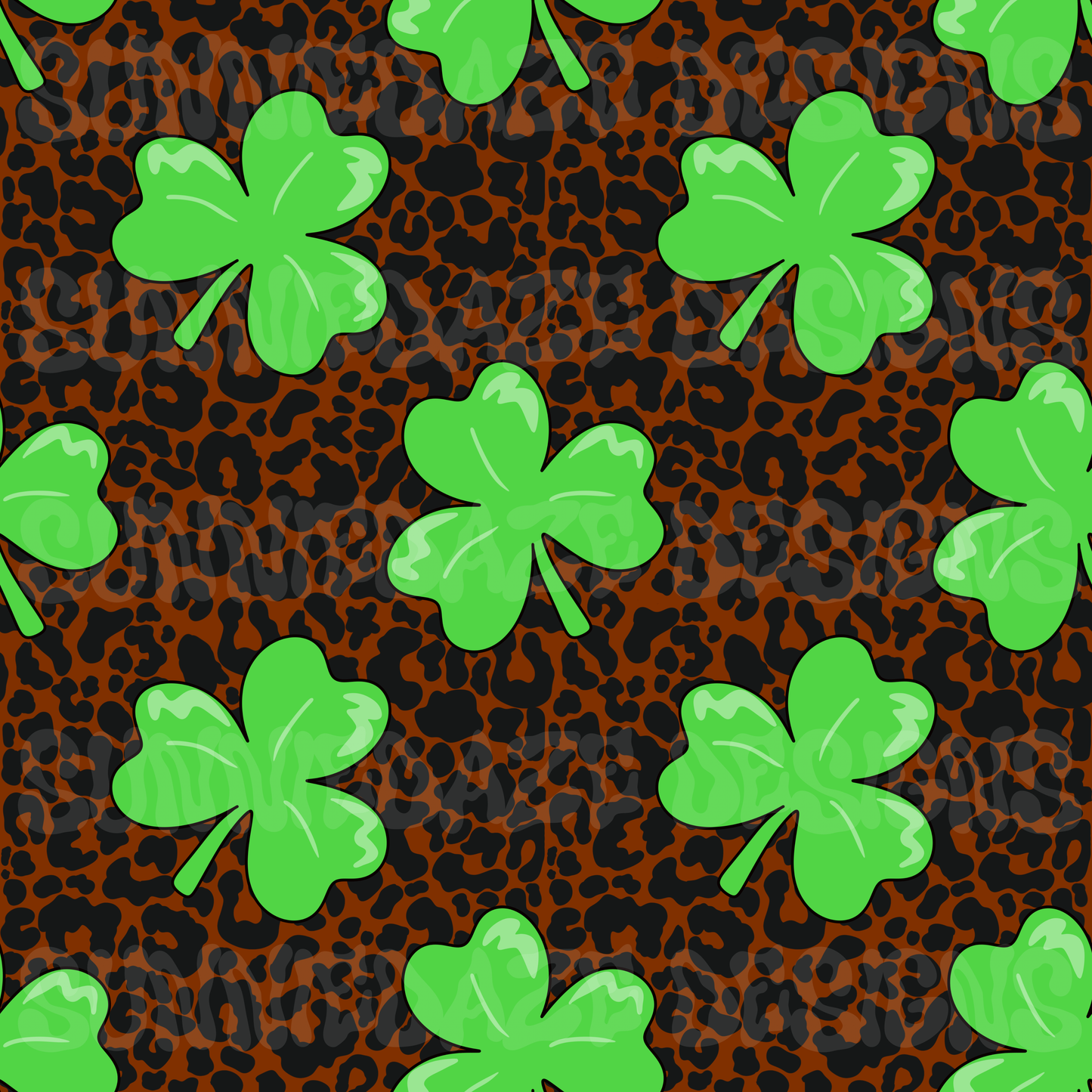 Clovers + leopard