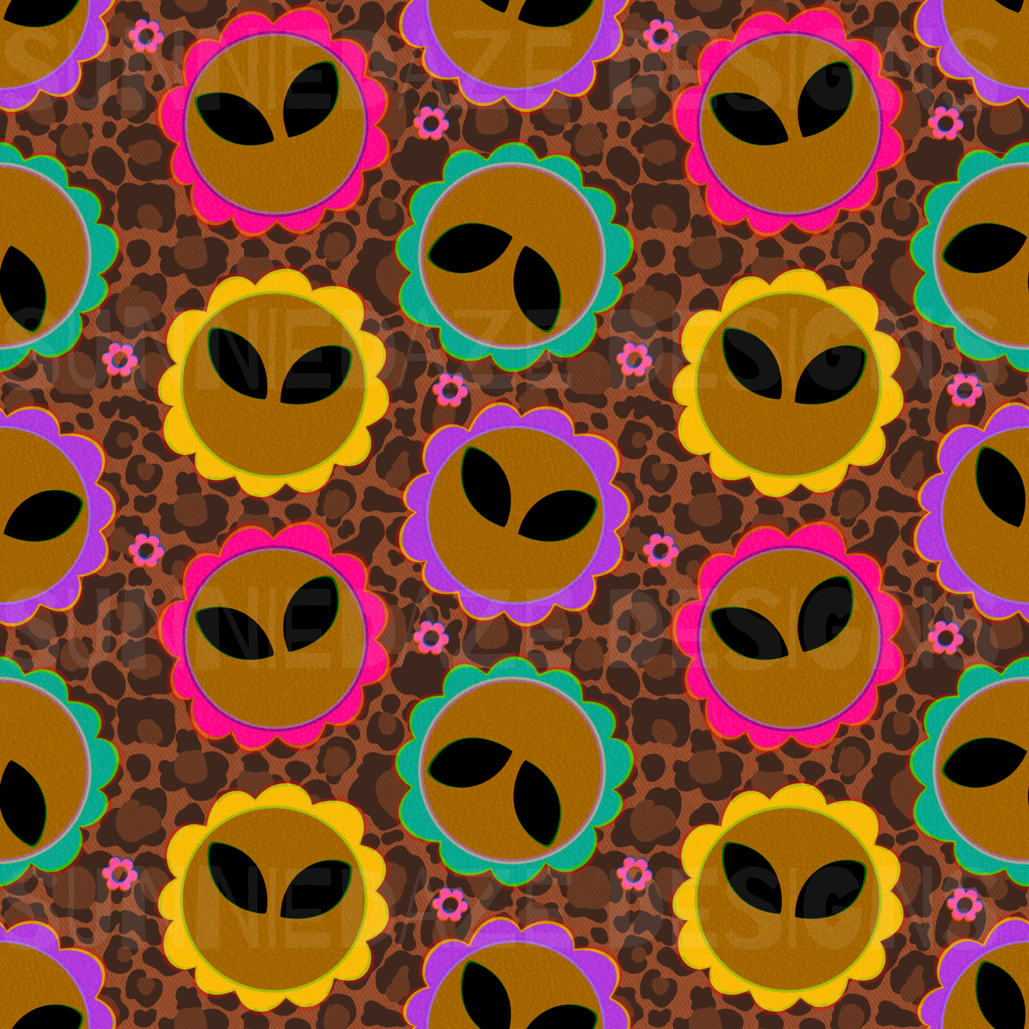 Alien flower vibez leopard