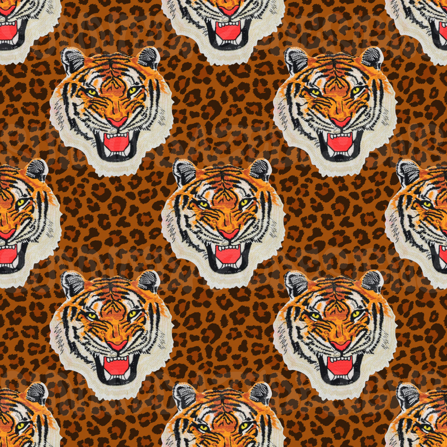 Tiger leopard seamless