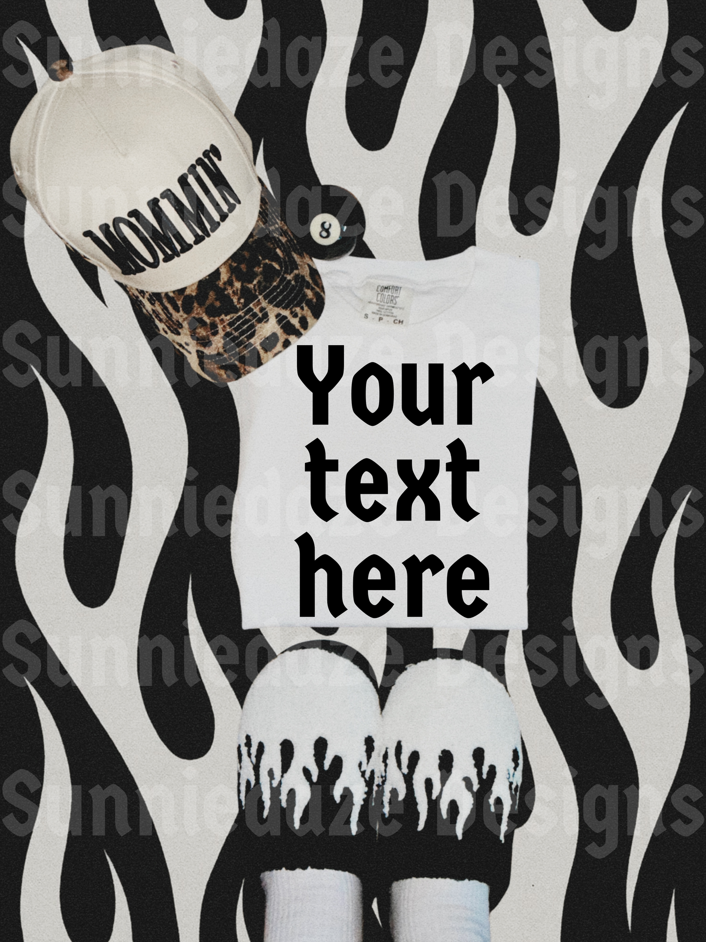 Comfort colors tee mock up