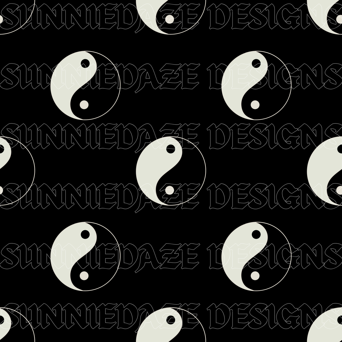 Black + white yin yang