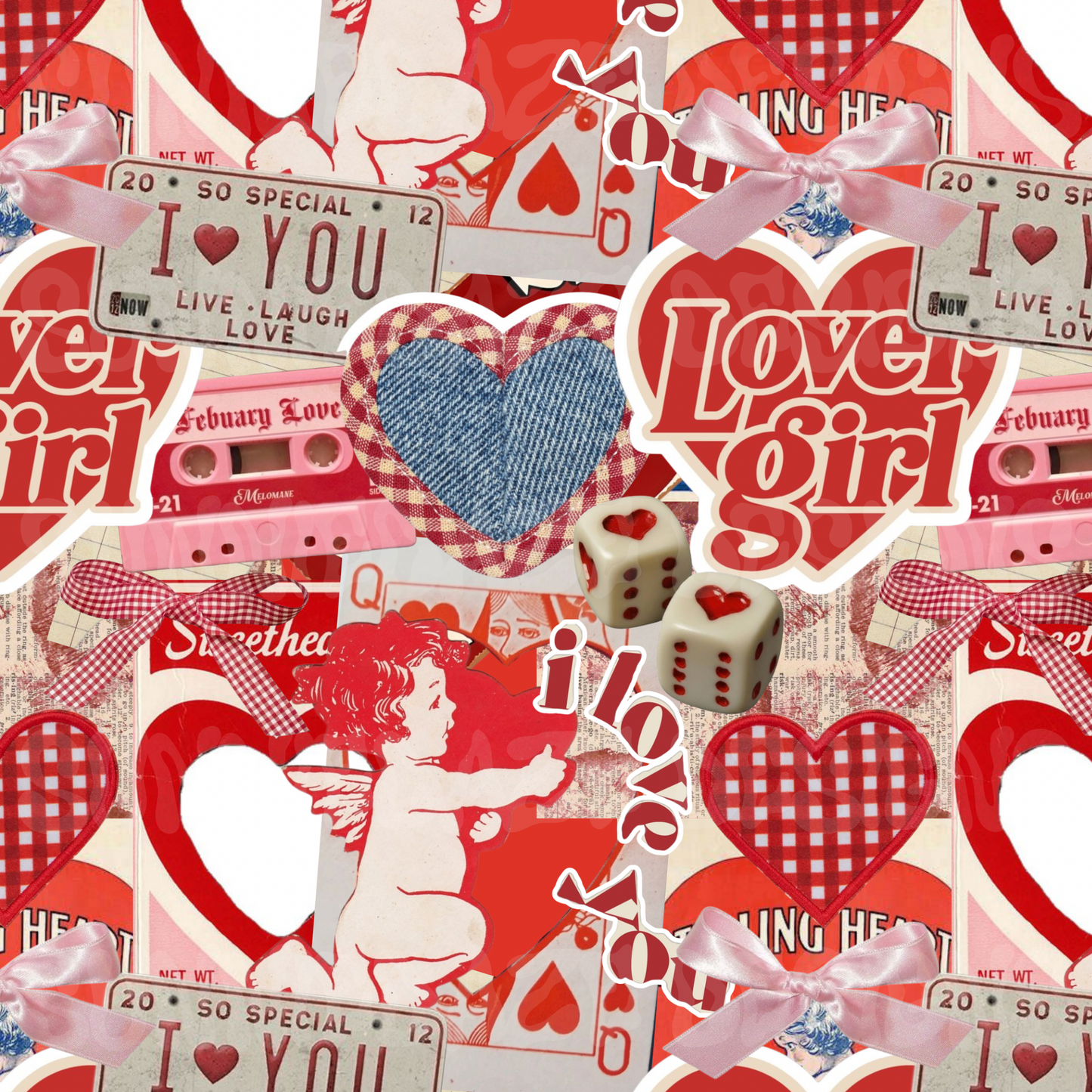 Lover girl collage
