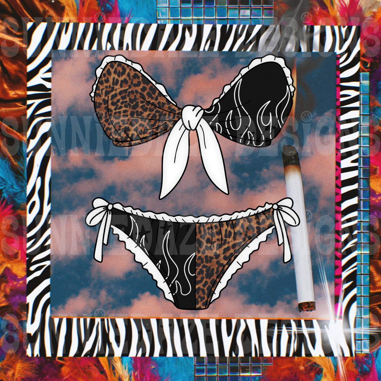 Trendy bikini PNG