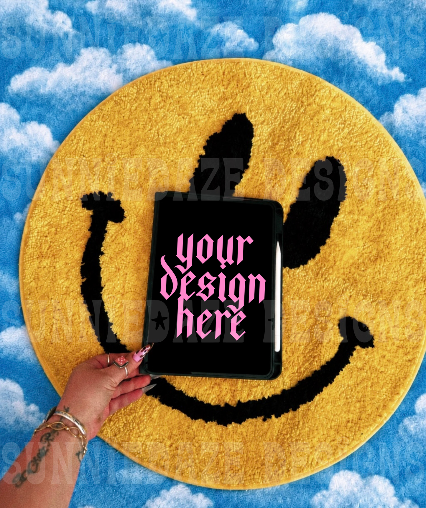 Vibez smiley iPad mock up