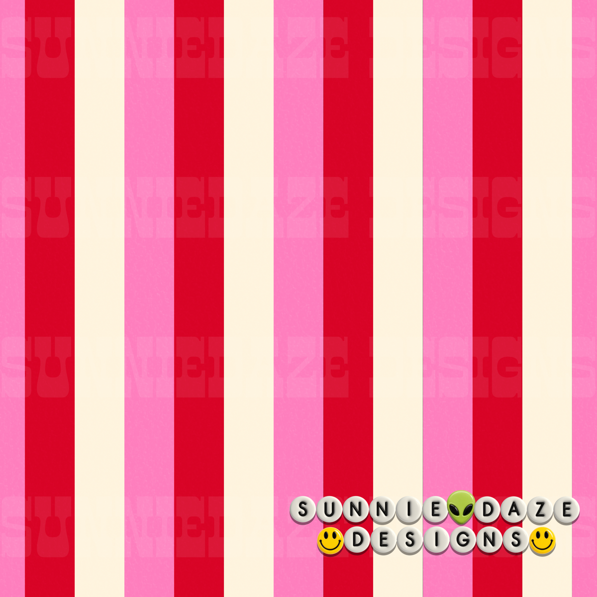 Red, pink & beige cord