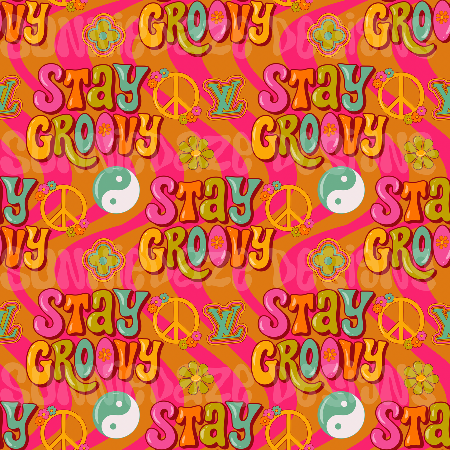 Stay groovy seamless BOUJEE