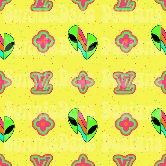 Boujee alien vibes yellow
