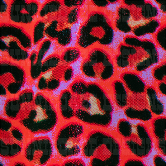 Red glitter leopard • commercial use