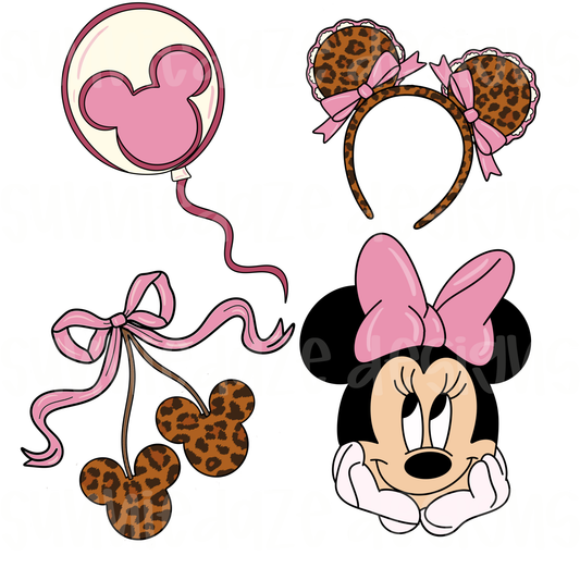 Cutie Minnie collage PNG