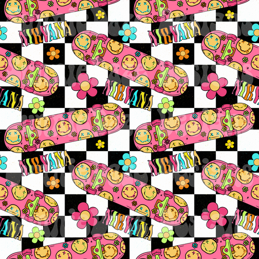 Bands skateboard seamless girl 2