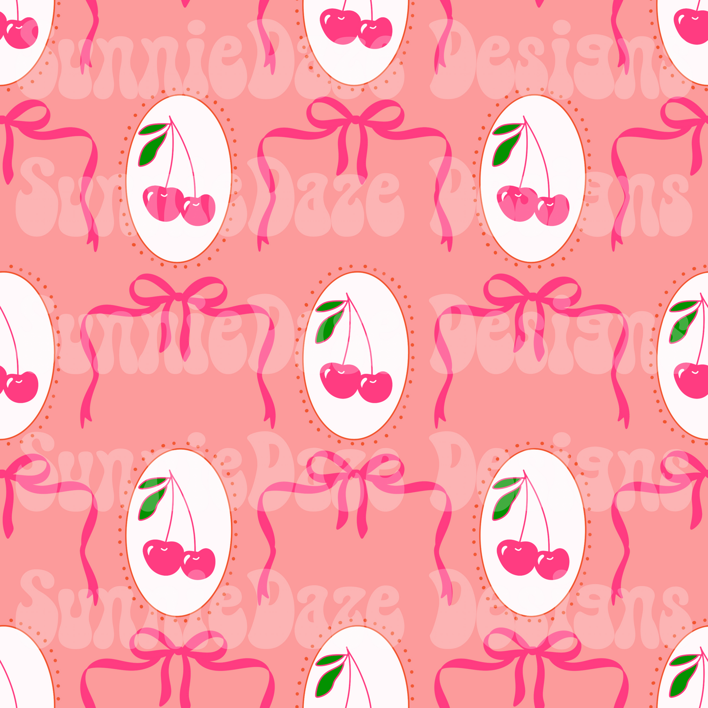 Coquette cherries peach/pink