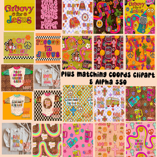 Glory & Groovy collab bundle with beach bum baby designs NO CODES