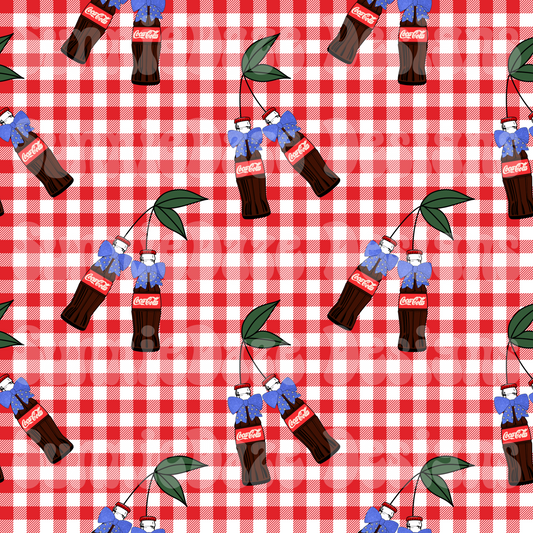 Cherry coke bottles - red