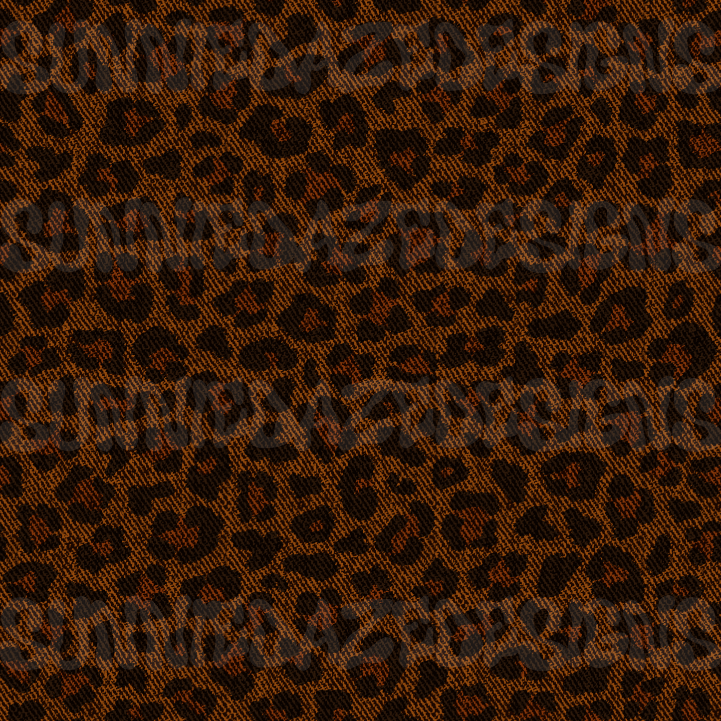 Leopard denim cord