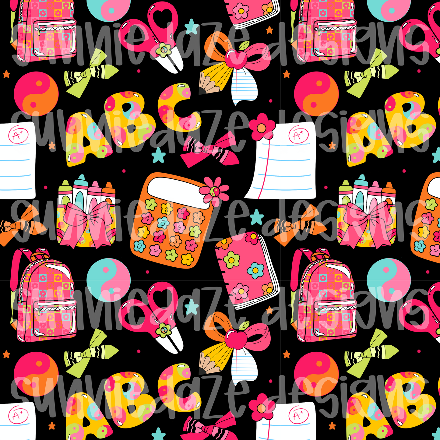 ABC back 2 school black