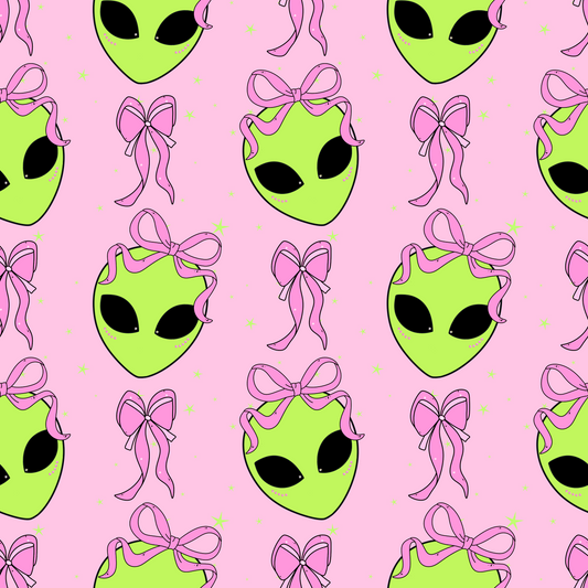 Cutesy coquette alien seamless