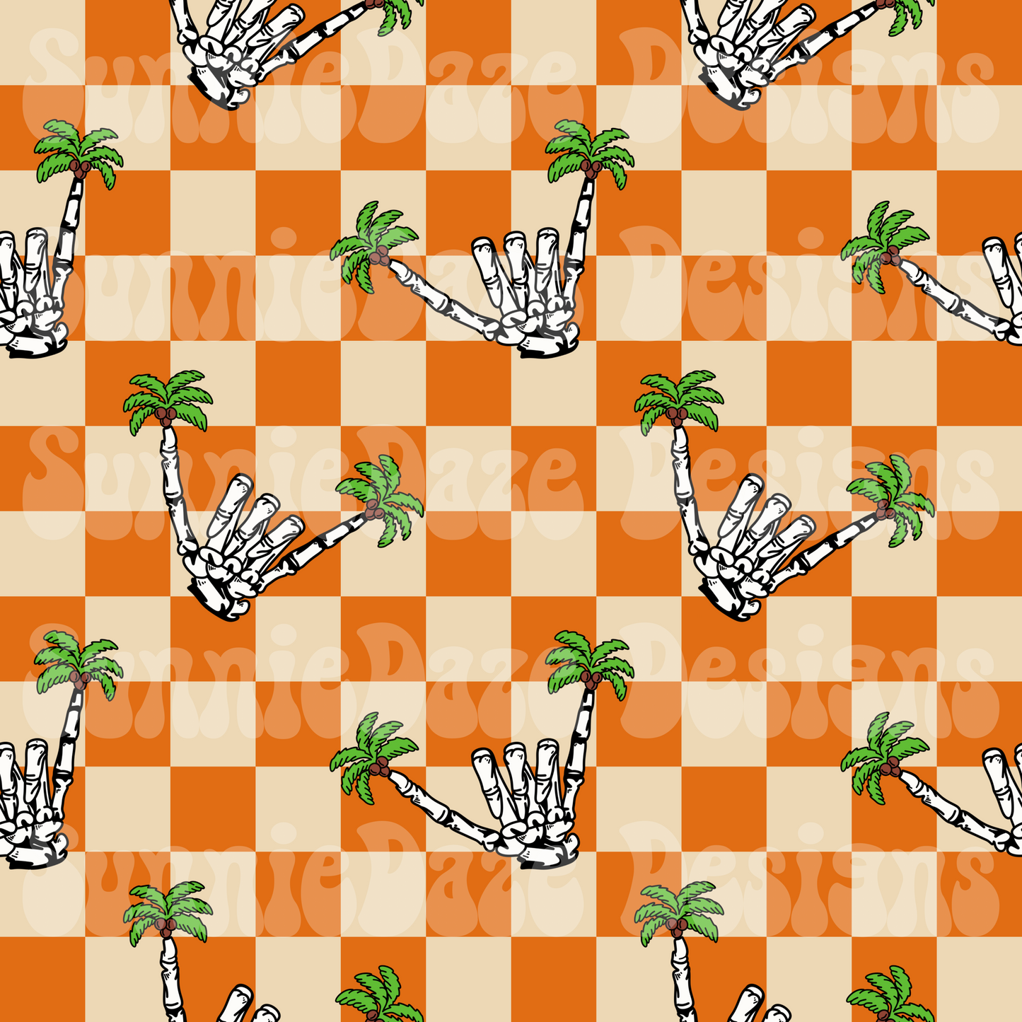 Rad palm trees seamless
