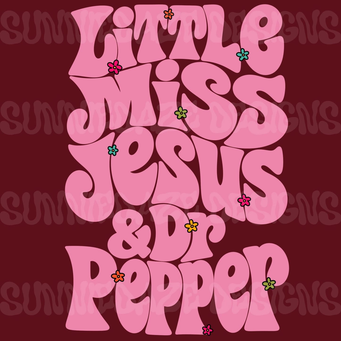 Little miss Jesus & Dr Pepper png