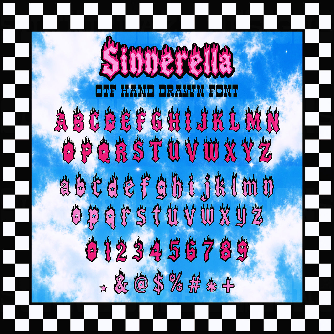 Sinnerella OTF hand drawn font • LIMITED