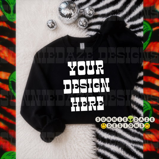 Black crew mock up
