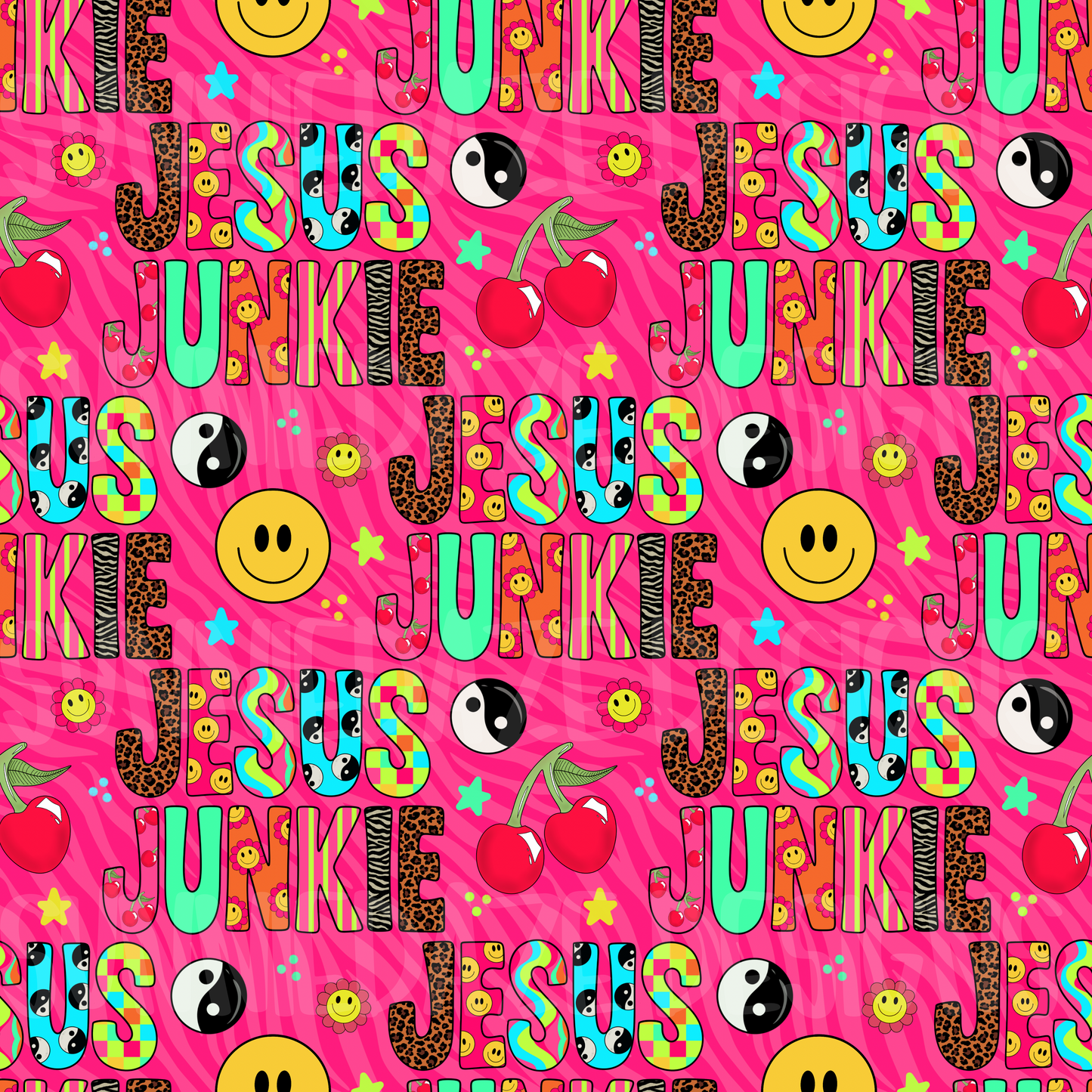 Jesus junkie - pinks zebra