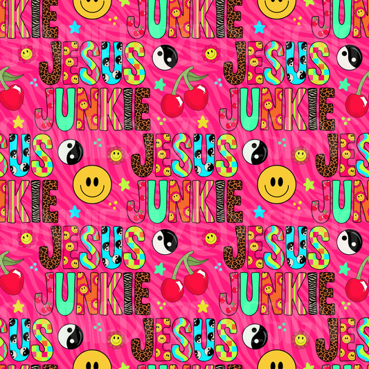 Jesus junkie - pinks zebra