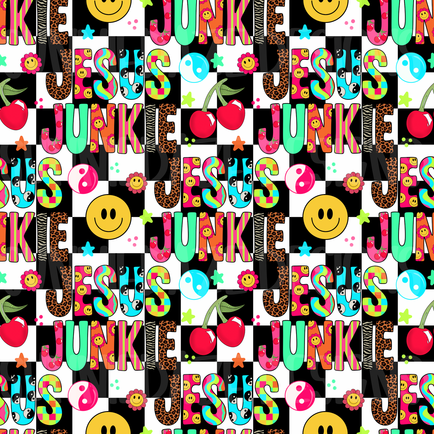 Jesus Junkie - checkered