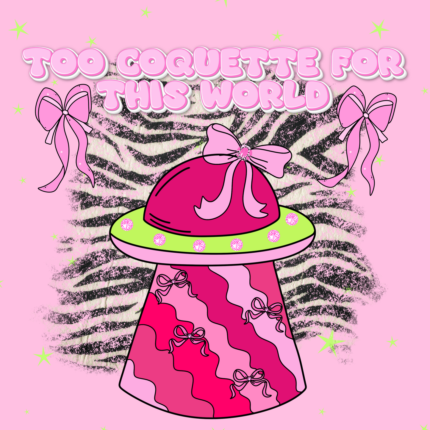 Too coquette for this world/ spaceship png