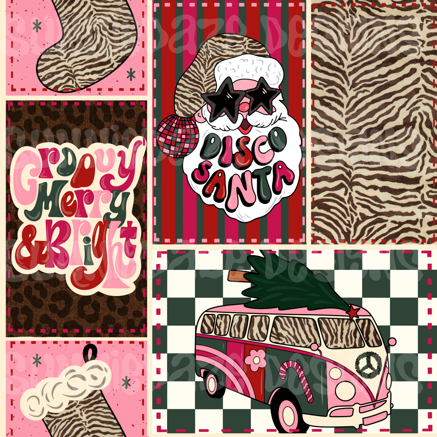 Groovy, Merry & Bright patchwork