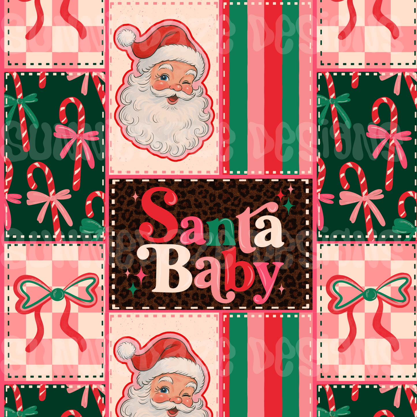 Santa baby patchwork