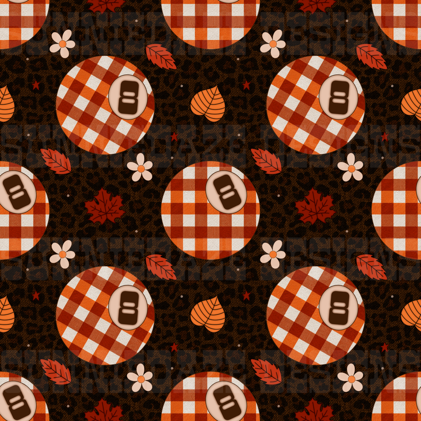 Fall 8 balls leopard