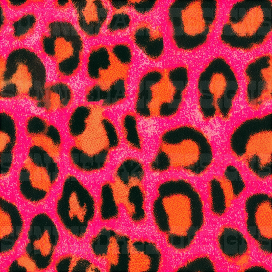 Pink and orange leopard • commercial use