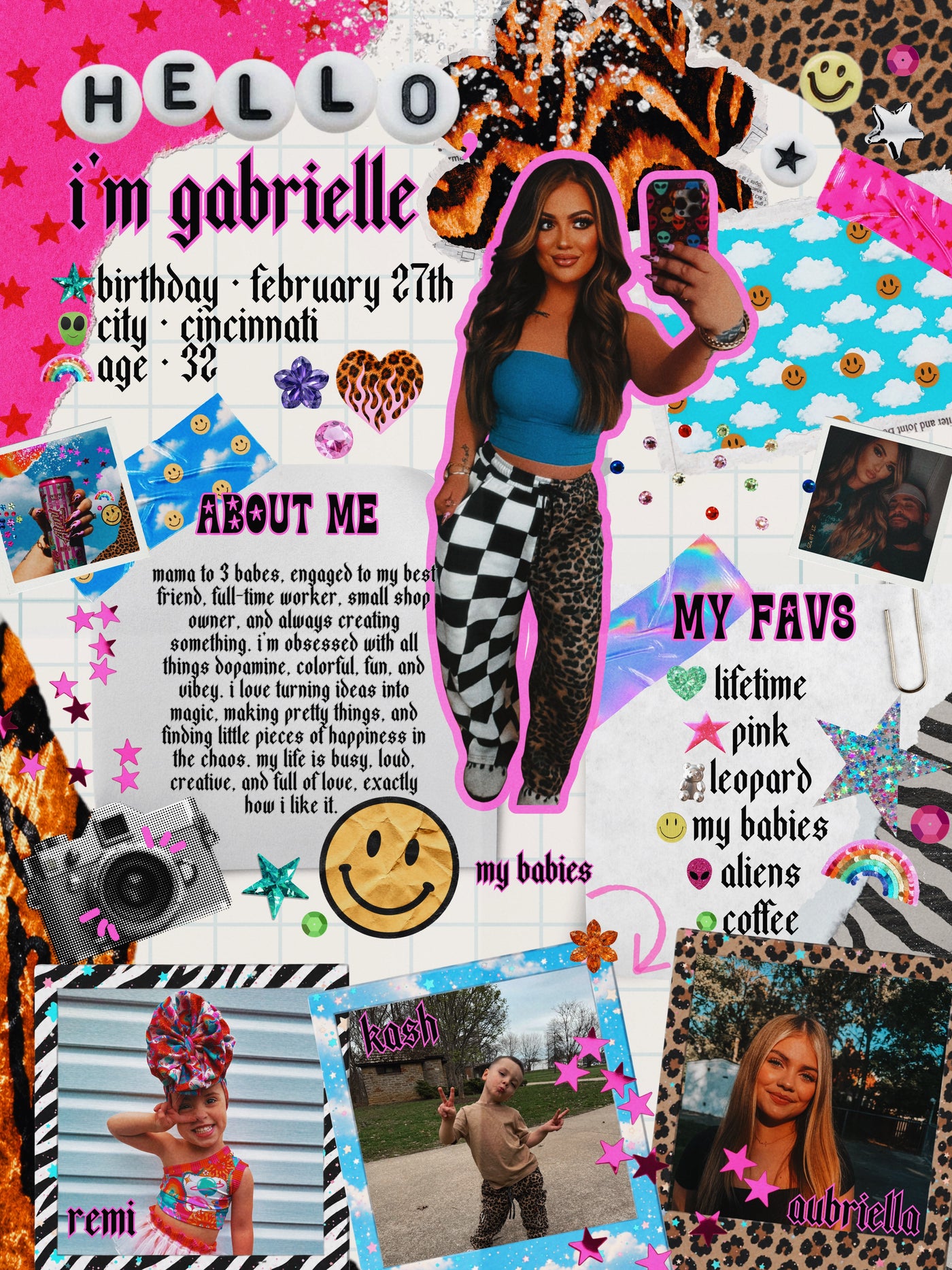 About me/ intro canva template
