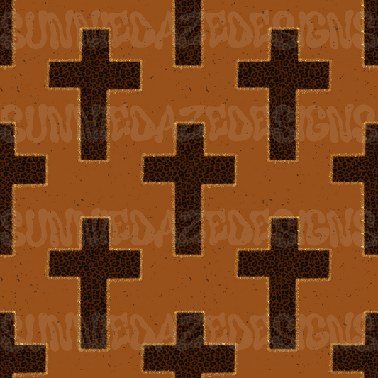 Fall Jesus cross seamless