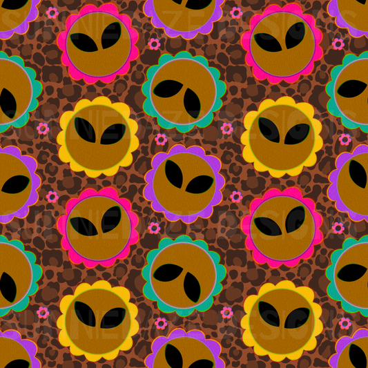 Alien flower vibez leopard