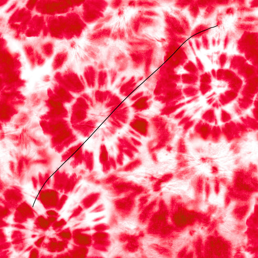 Tie dye red