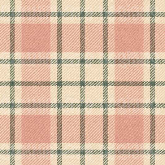 Pink Christmas plaid