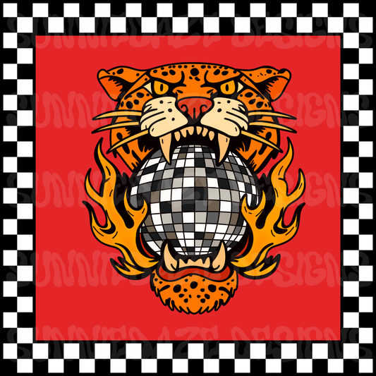 Disco leopard png