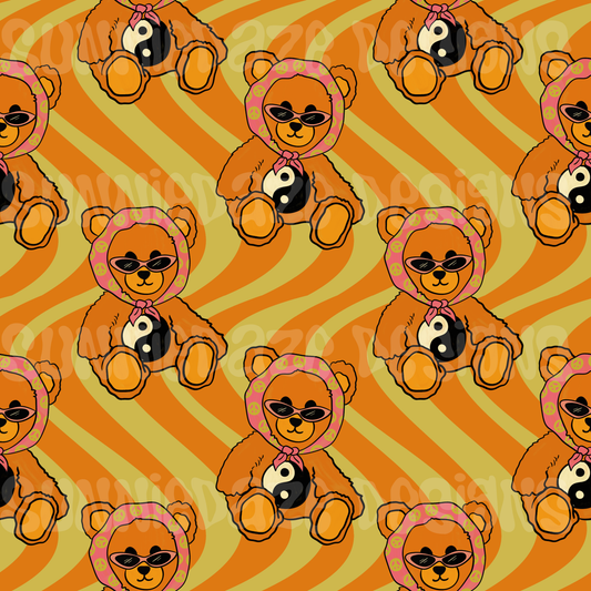 Retro groovy bears