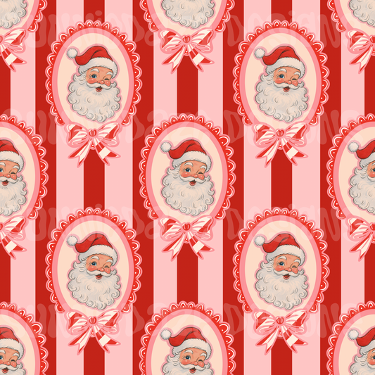 Cutie Santa red/pink stripes