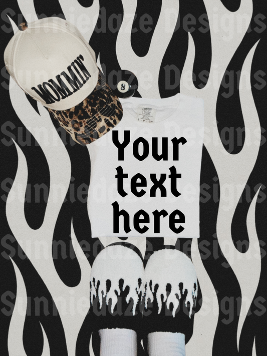 Comfort colors tee mock up