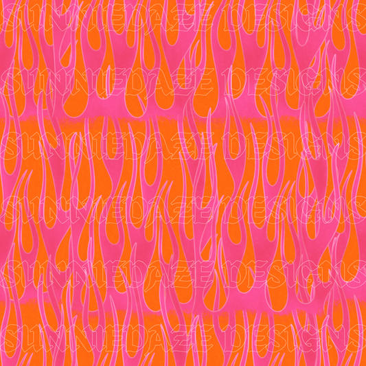 Pink and orange flames commercial use