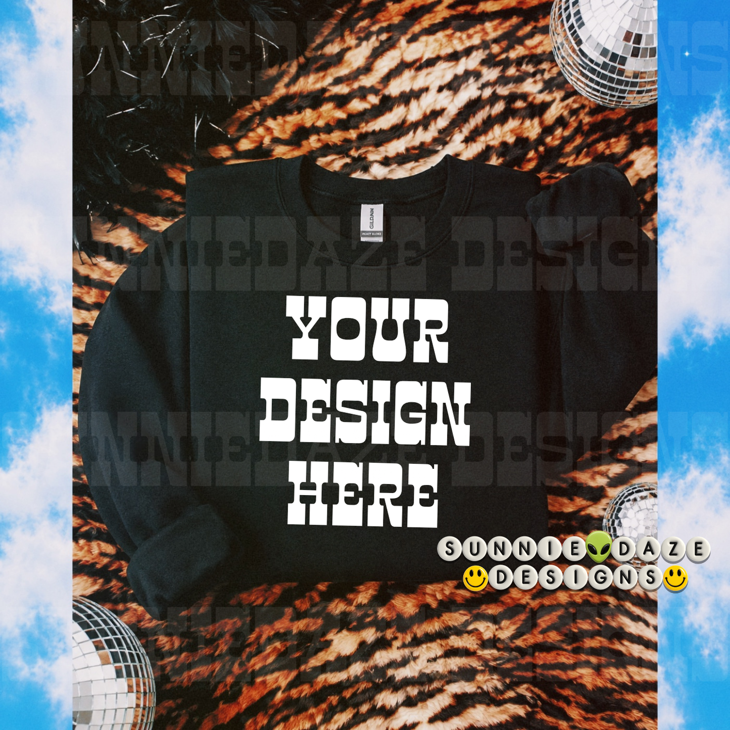 Black crew mock up
