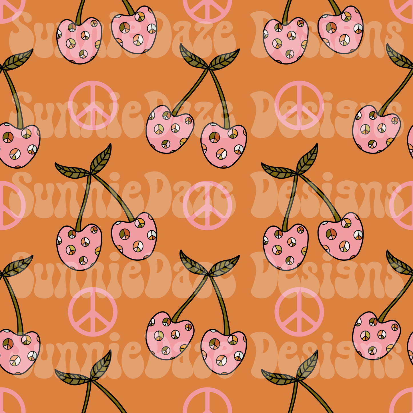 Peace sign cherries