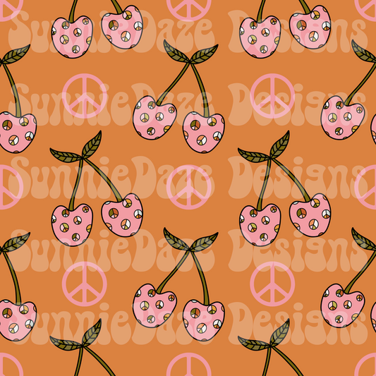 Peace sign cherries