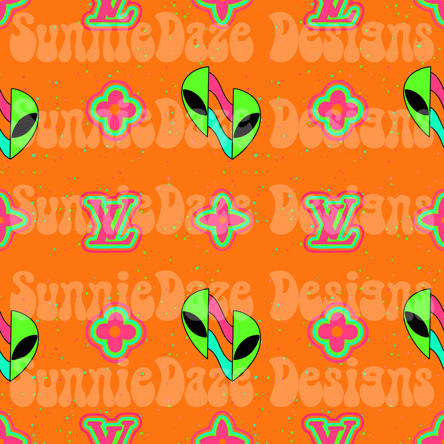 Boujee alien vibes orange