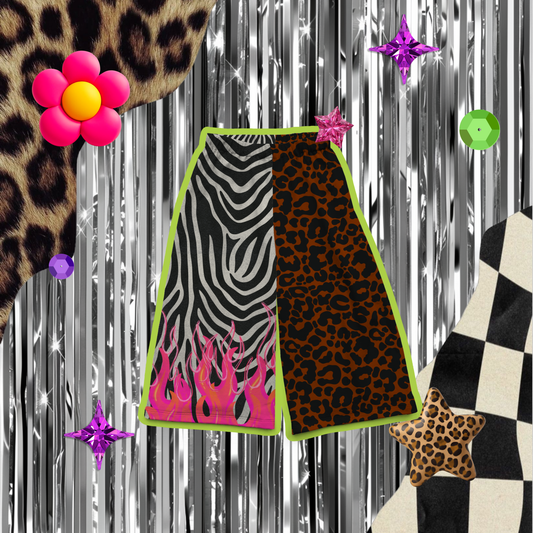 Yard panel leopard flamez (for kids clothing)